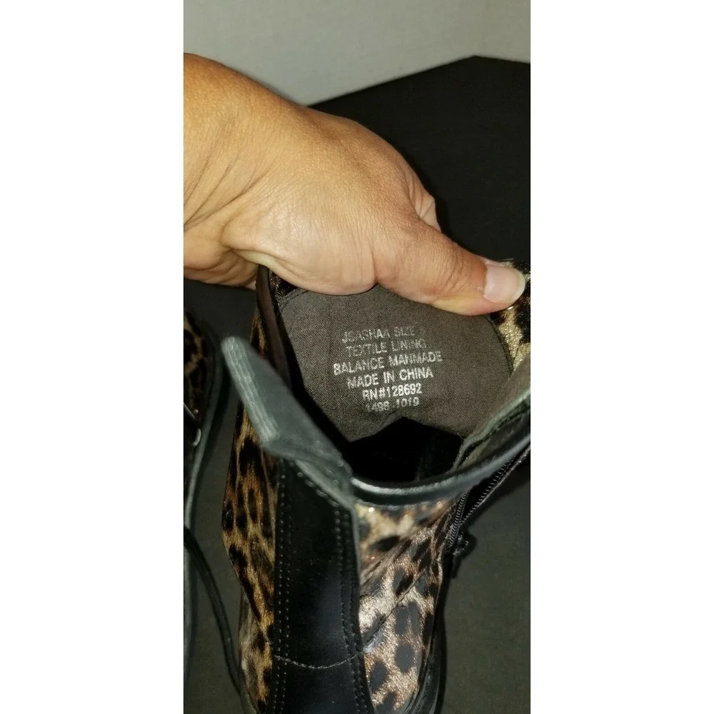 Steve Madden Leopard Jsashaa Girls‎ Boots Sz.5 Sparkle Rain Boots